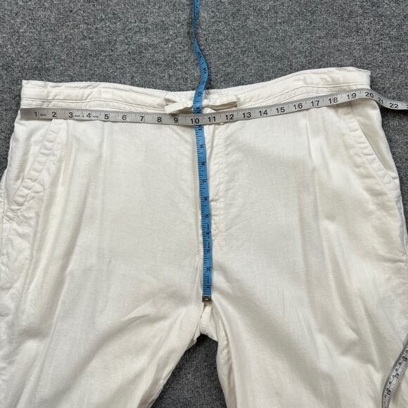 Cubavera Pants Mens XL Extra Large White Linen Blend Core Drawstring Classic Fit - Picture 7 of 13